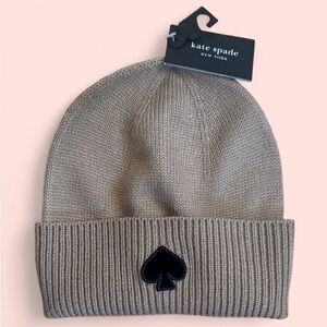 - Kate Spade Tan and Black Knit Hat